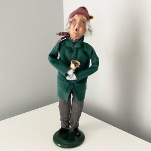 Green Jacket & Corduroy Vintage Caroler by Byers Choice